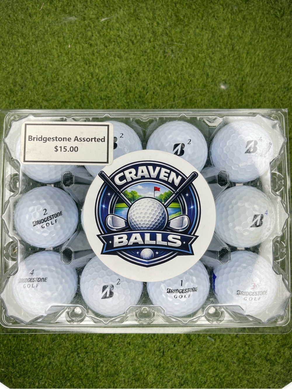 Bridgestone Assorted Golf Balls - 12 Pack - Clean, Used